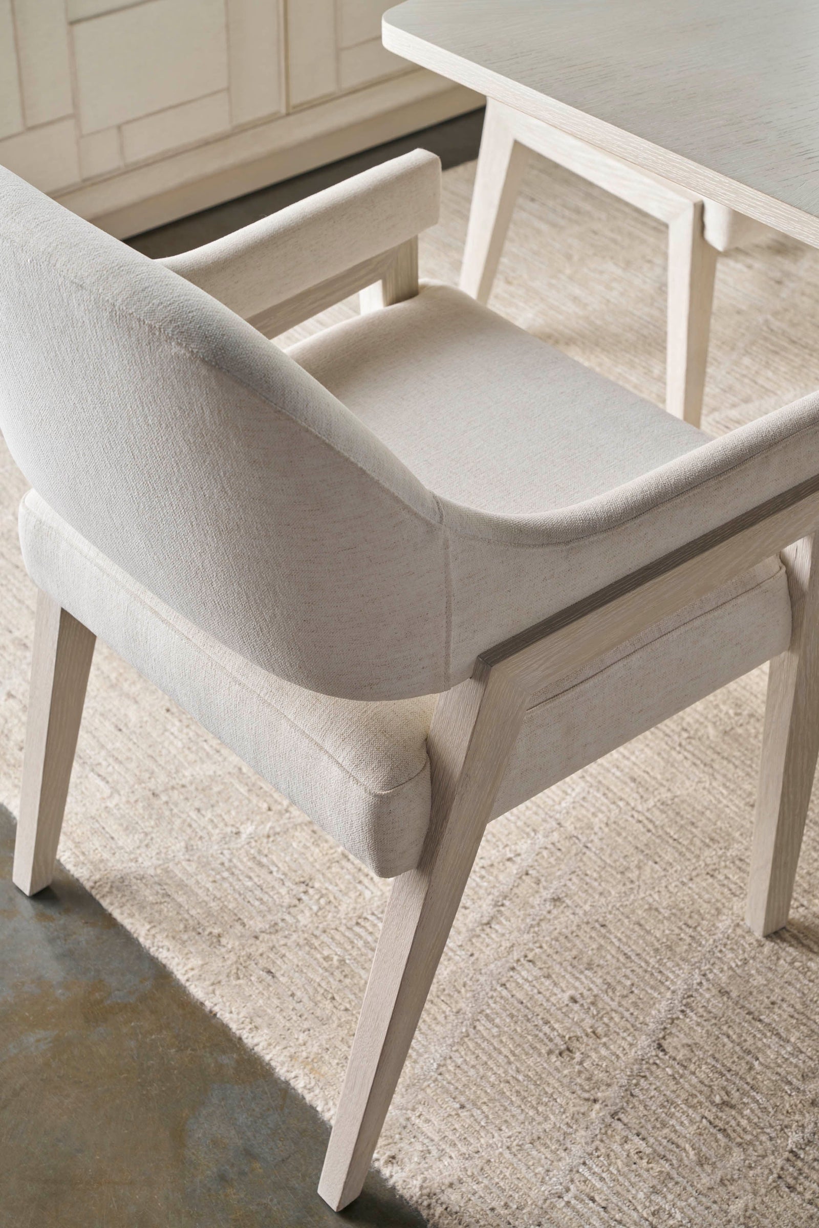 Theodore Alexander Delray Dining Arm Chair Sandbar – room setting