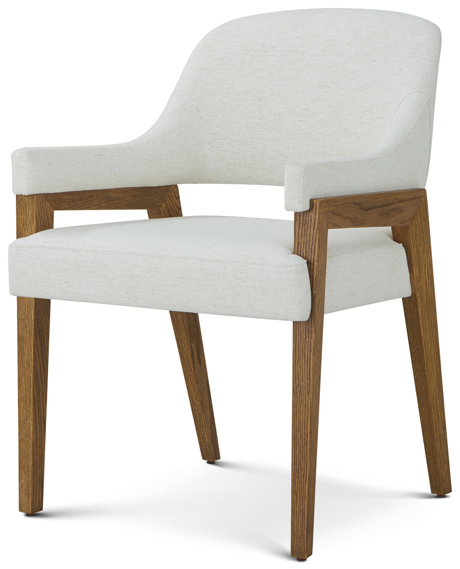 Theodore Alexander Delray Dining Arm Chair Tobacco – front view