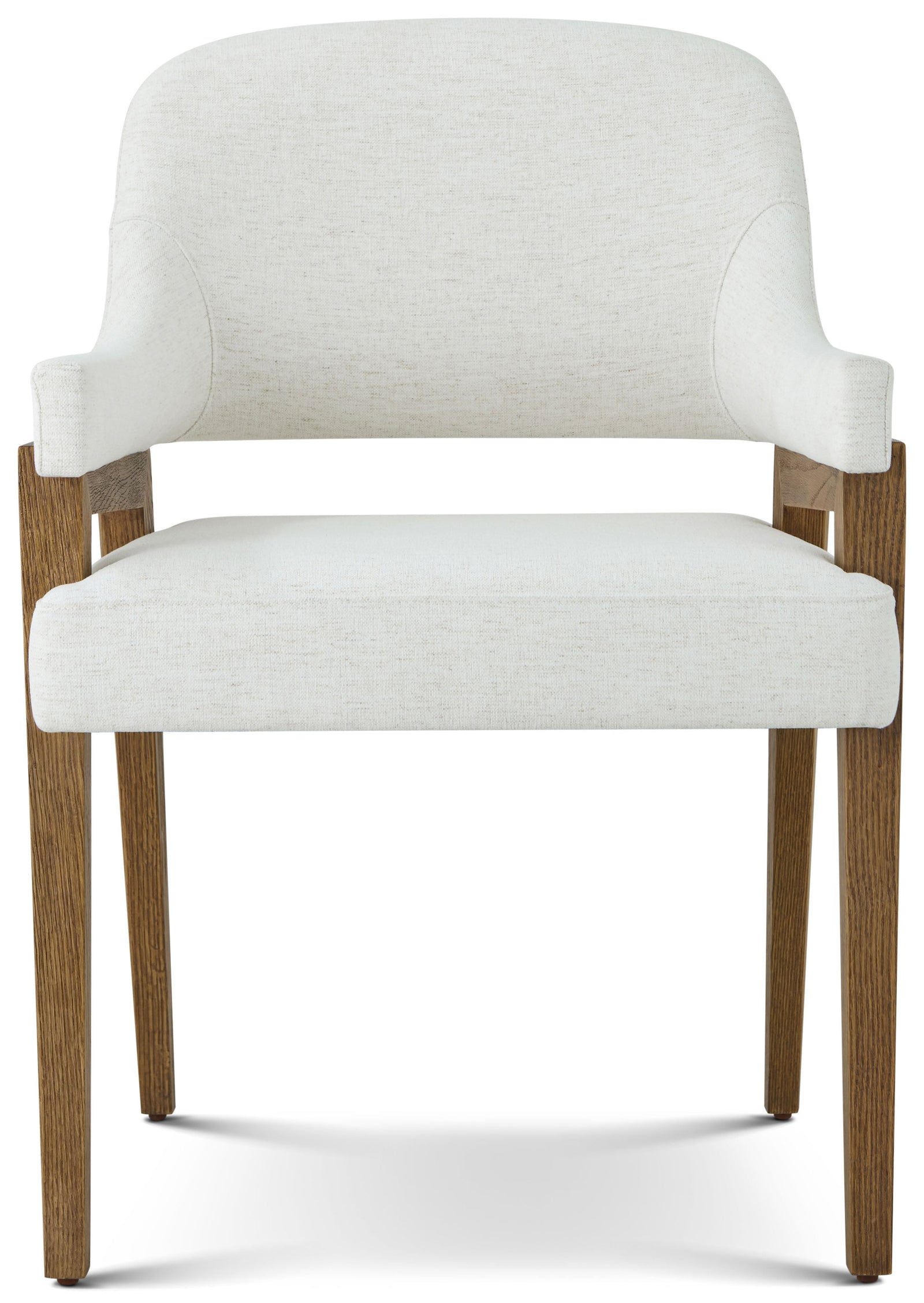 Theodore Alexander Delray Dining Arm Chair Tobacco – angle view