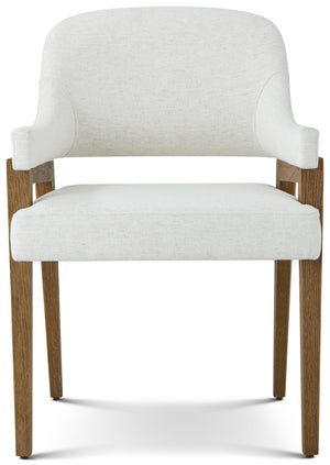 Theodore Alexander Delray Dining Arm Chair Tobacco – angle view