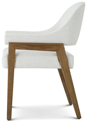 Theodore Alexander Delray Dining Arm Chair Tobacco – side view