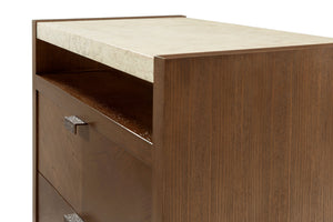 Theodore Alexander Catalina Two Drawer Nightstand Earth – detail