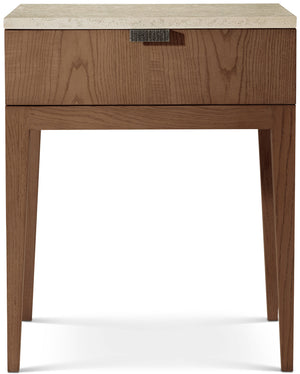 Theodore Alexander Catalina Single Drawer Nightstand Earth – front view