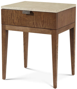Theodore Alexander Catalina Single Drawer Nightstand Earth – angle view