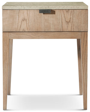 Theodore Alexander Catalina Single Drawer Nightstand Dune – front view
