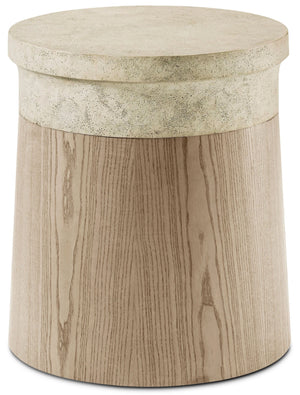 Theodore Alexander Catalina Side Table III Dune – front view