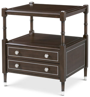 Theodore Alexander Spencer London 2-Drawer Nightstand – angle view