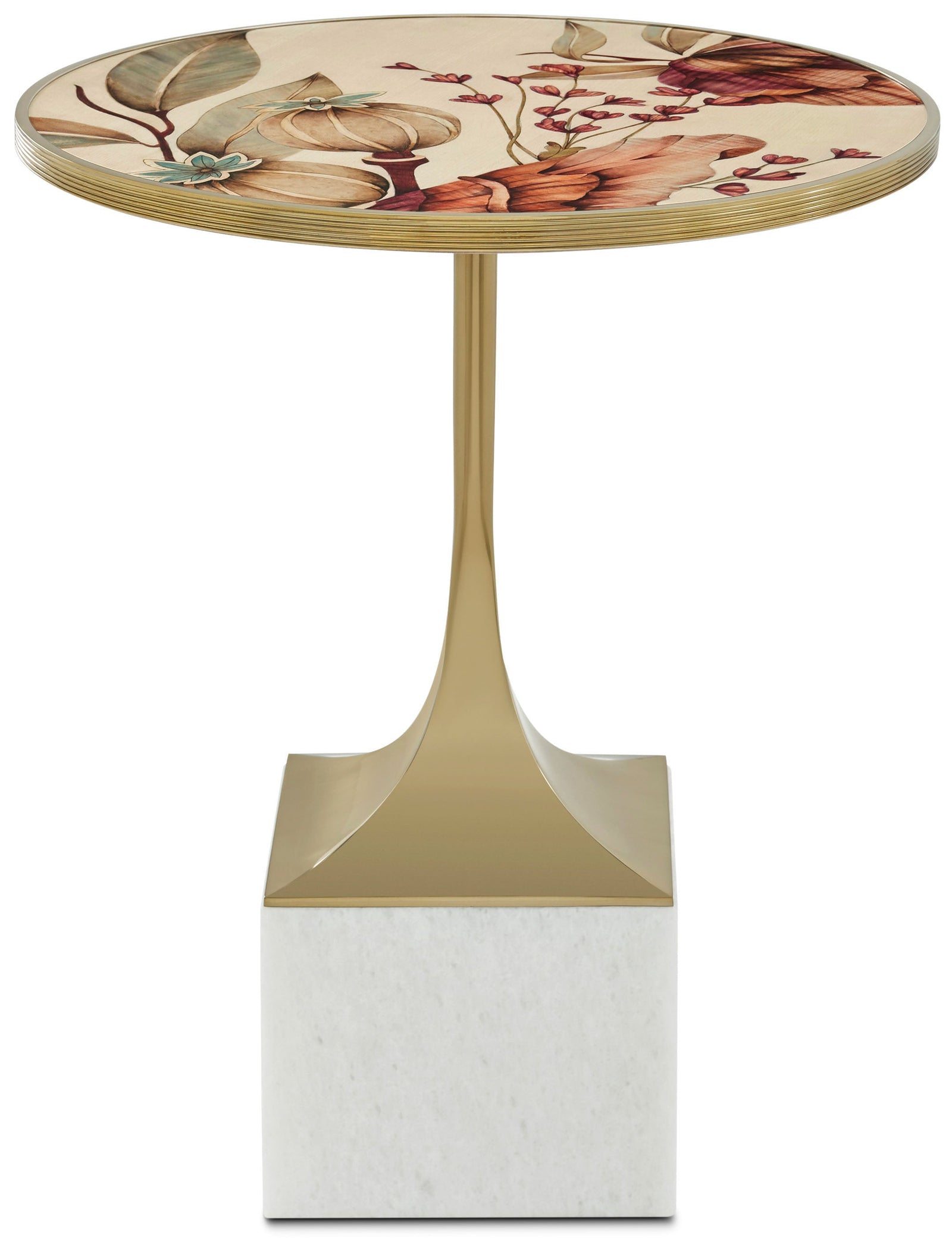 Theodore Alexander Bouquet Side Table – angle view