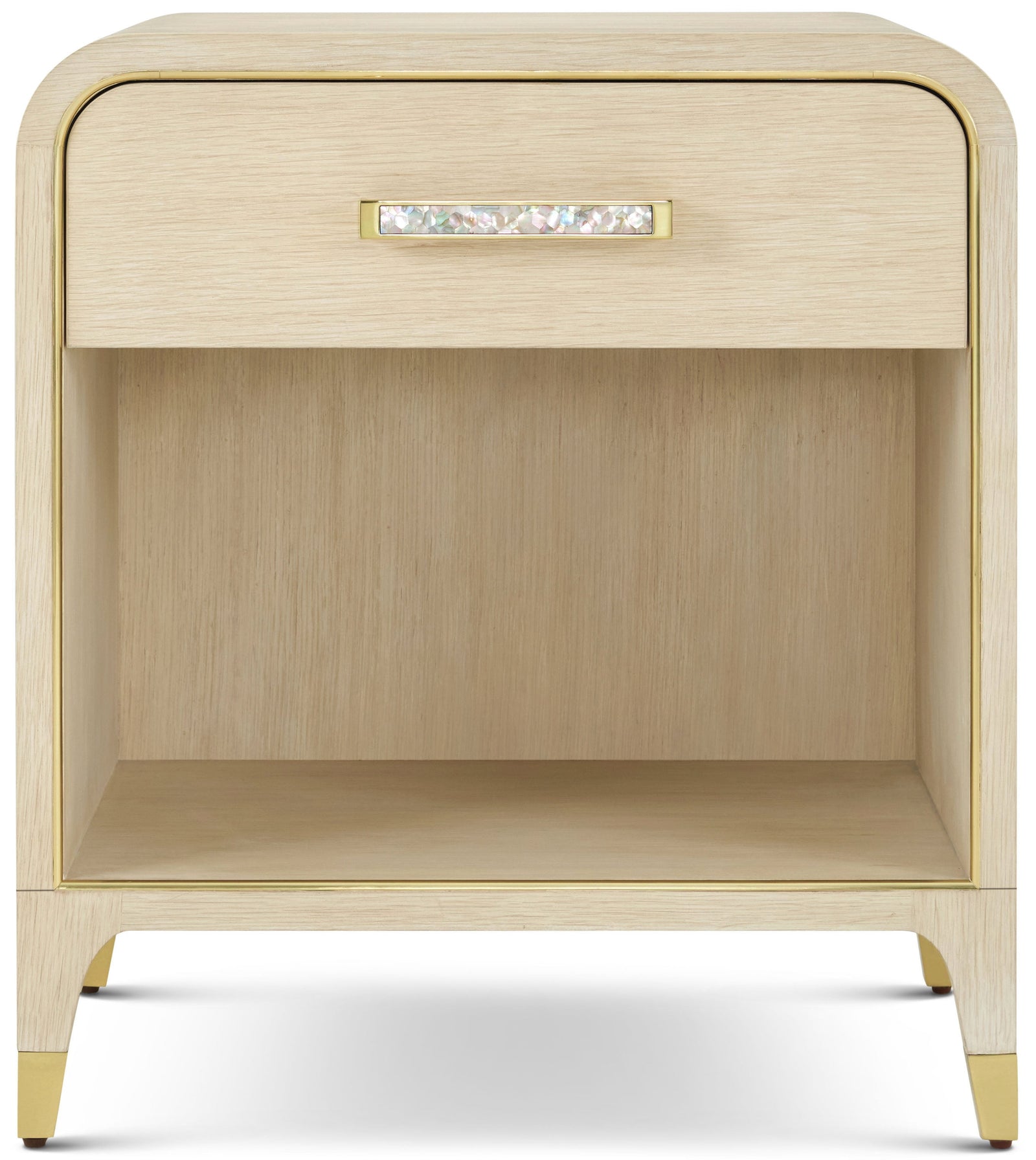 Theodore Alexander Judith Leiber 1-Drawer Nightstand JL Martini – front view