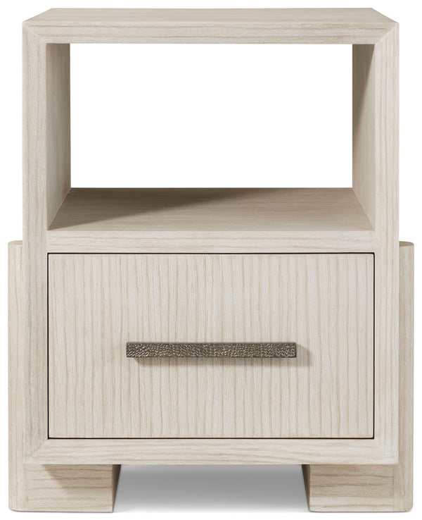 Theodore Alexander Urbane Single Drawer Nightstand Sundew – front view