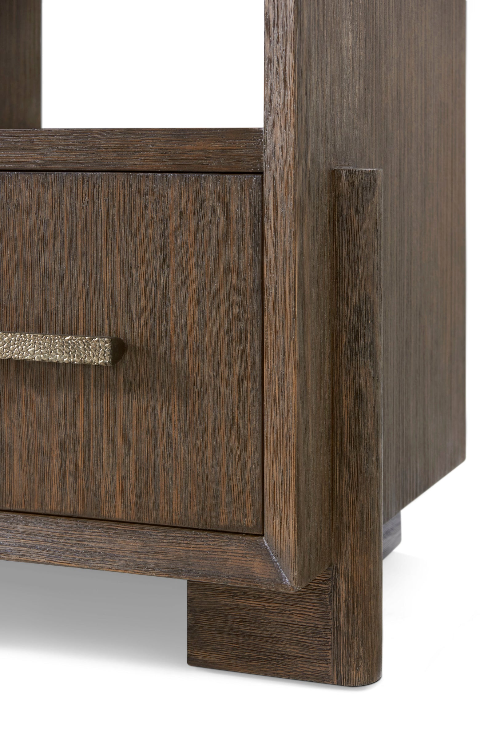 Theodore Alexander Urbane Single Drawer Nightstand Campfire – side view