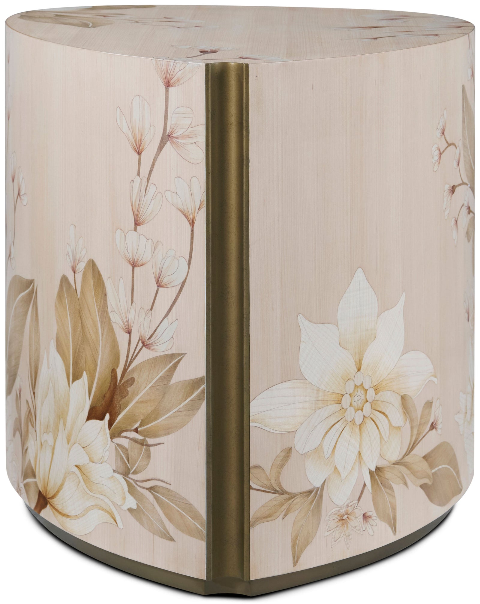 Theodore Alexander Bouquet Droplet Side Table Buttercream, Dorelle – detail