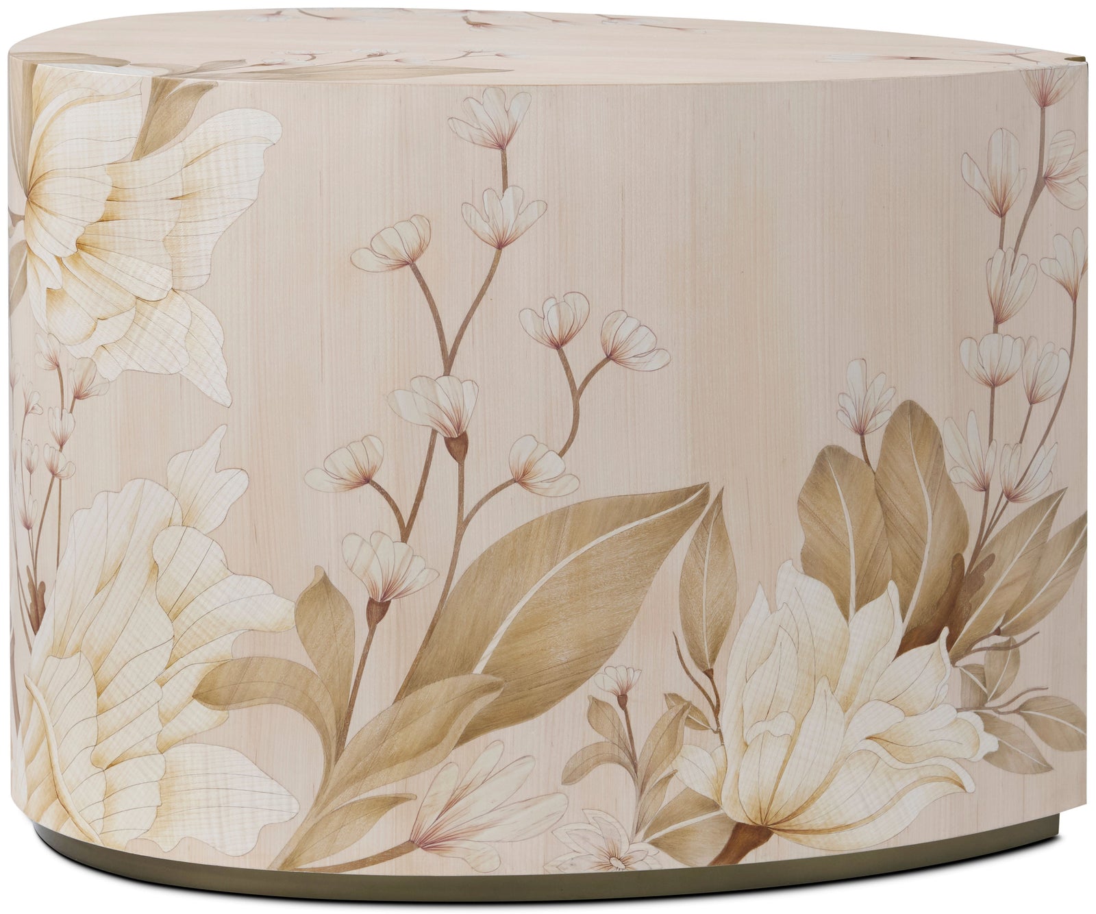 Theodore Alexander Bouquet Droplet Side Table Buttercream, Dorelle – room setting