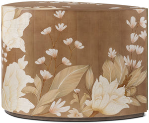 Theodore Alexander Bouquet Droplet Side Table Toasted Cashew, Dorelle – side view