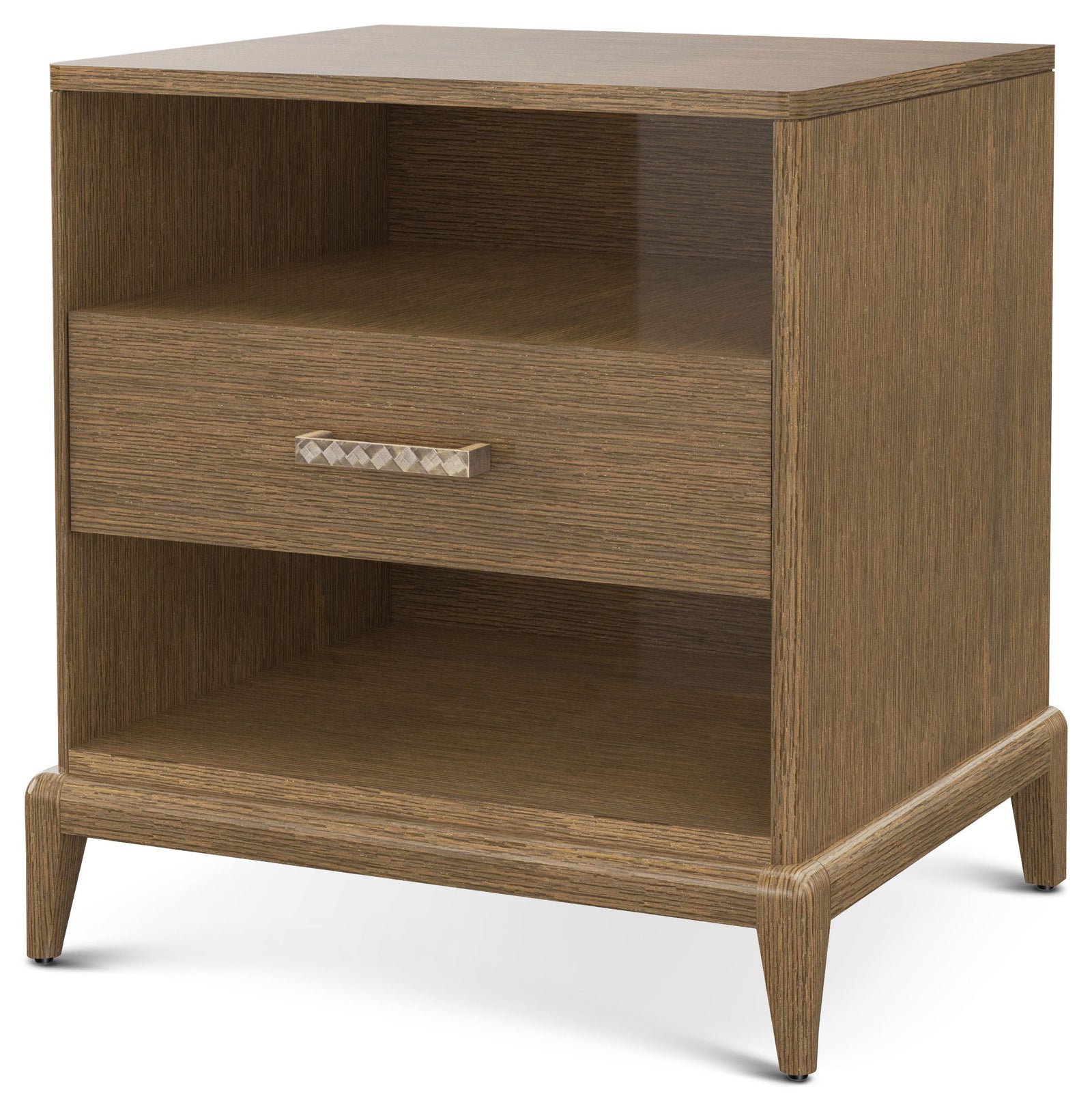 Theodore Alexander Worth Open Nightstand Tobacco – angle view