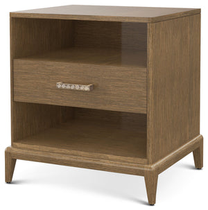 Theodore Alexander Worth Open Nightstand Tobacco – angle view