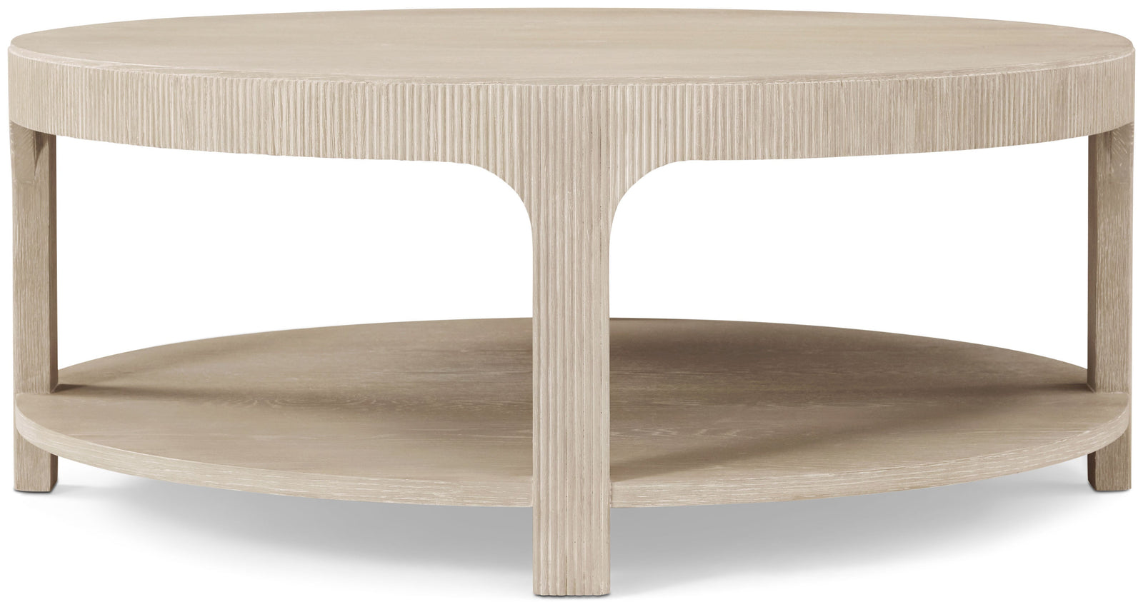 Theodore Alexander Horizon Round Cocktail Table – angle view