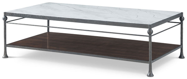 Theodore Alexander Spencer London Metal Cocktail Table – front view