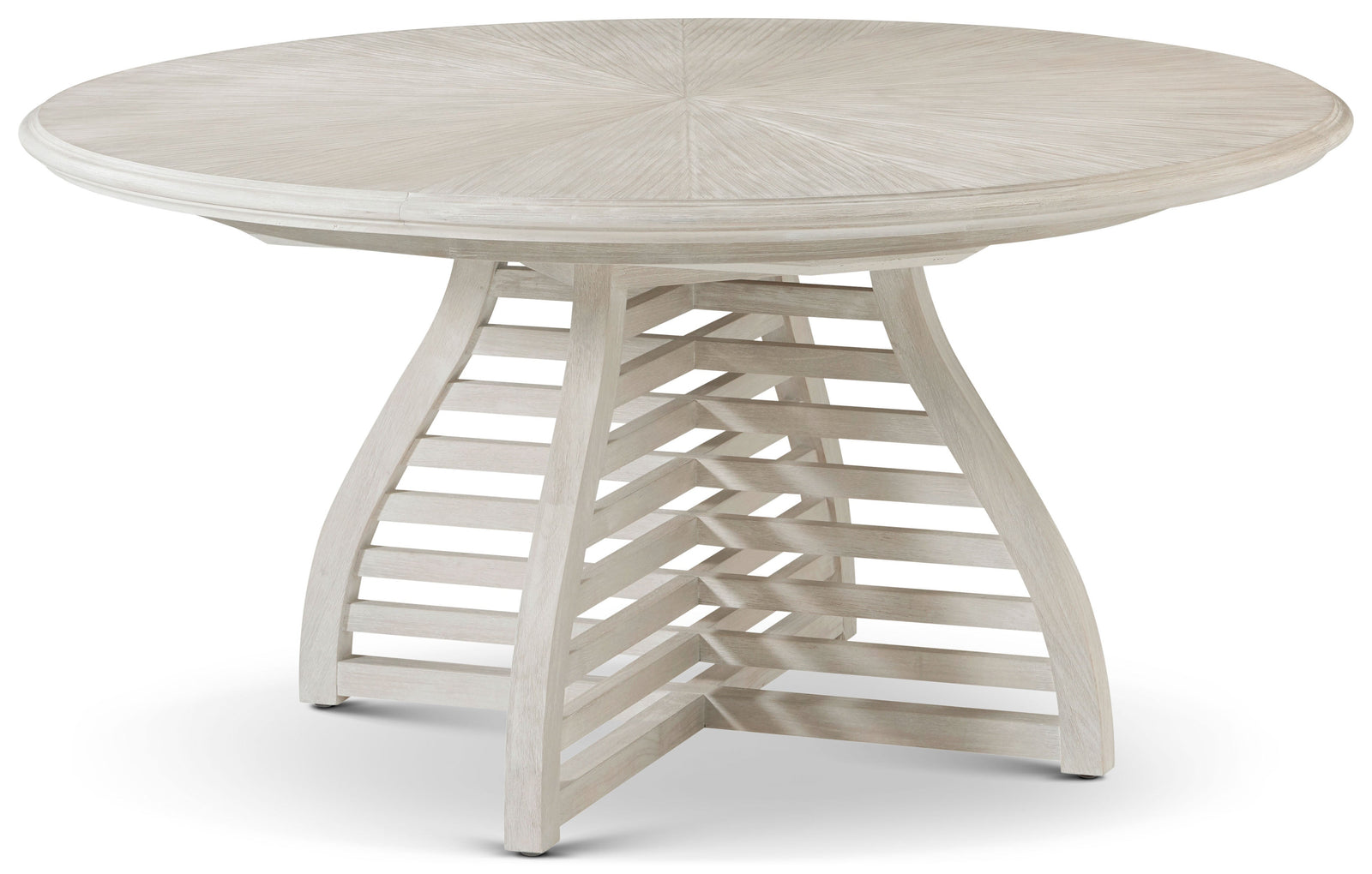 Theodore Alexander Breeze Slatted Extending Dining Table – angle view