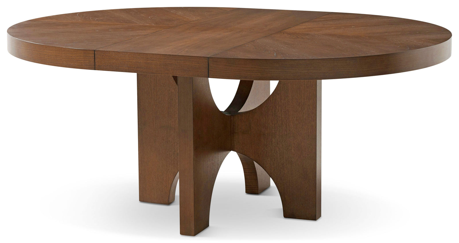 Theodore Alexander Catalina Extending Round Dining Table Earth – front view