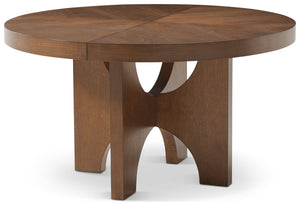 Theodore Alexander Catalina Extending Round Dining Table Earth – angle view