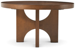 Theodore Alexander Catalina Extending Round Dining Table Earth – side view