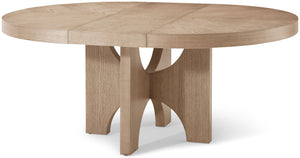 Theodore Alexander Catalina Extending Round Dining Table Dune – front view