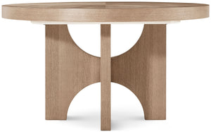 Theodore Alexander Catalina Extending Round Dining Table Dune – side view