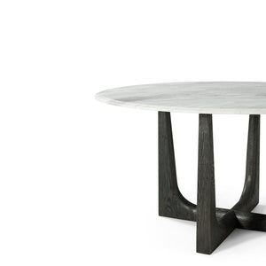 Repose Marble Round Dining Table