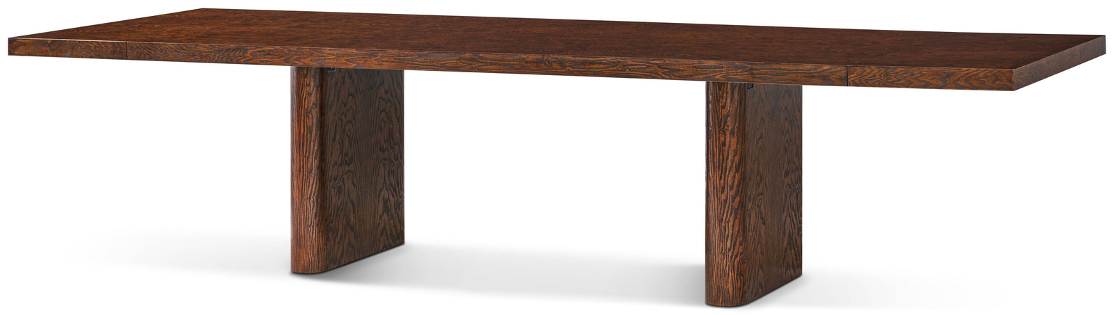 Theodore Alexander Kesden Extension Dining Table Pyramid Brown – front view