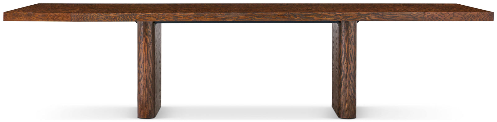 Theodore Alexander Kesden Extension Dining Table Pyramid Brown – angle view