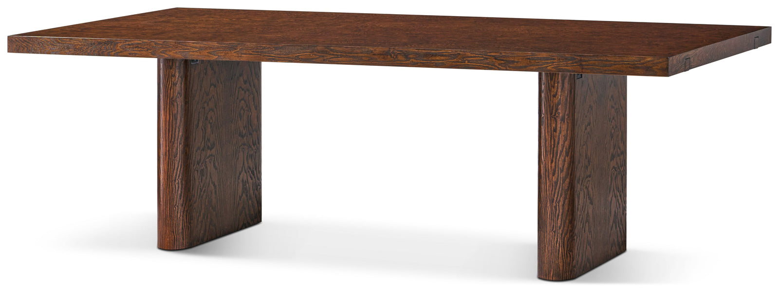 Theodore Alexander Kesden Extension Dining Table Pyramid Brown – side view
