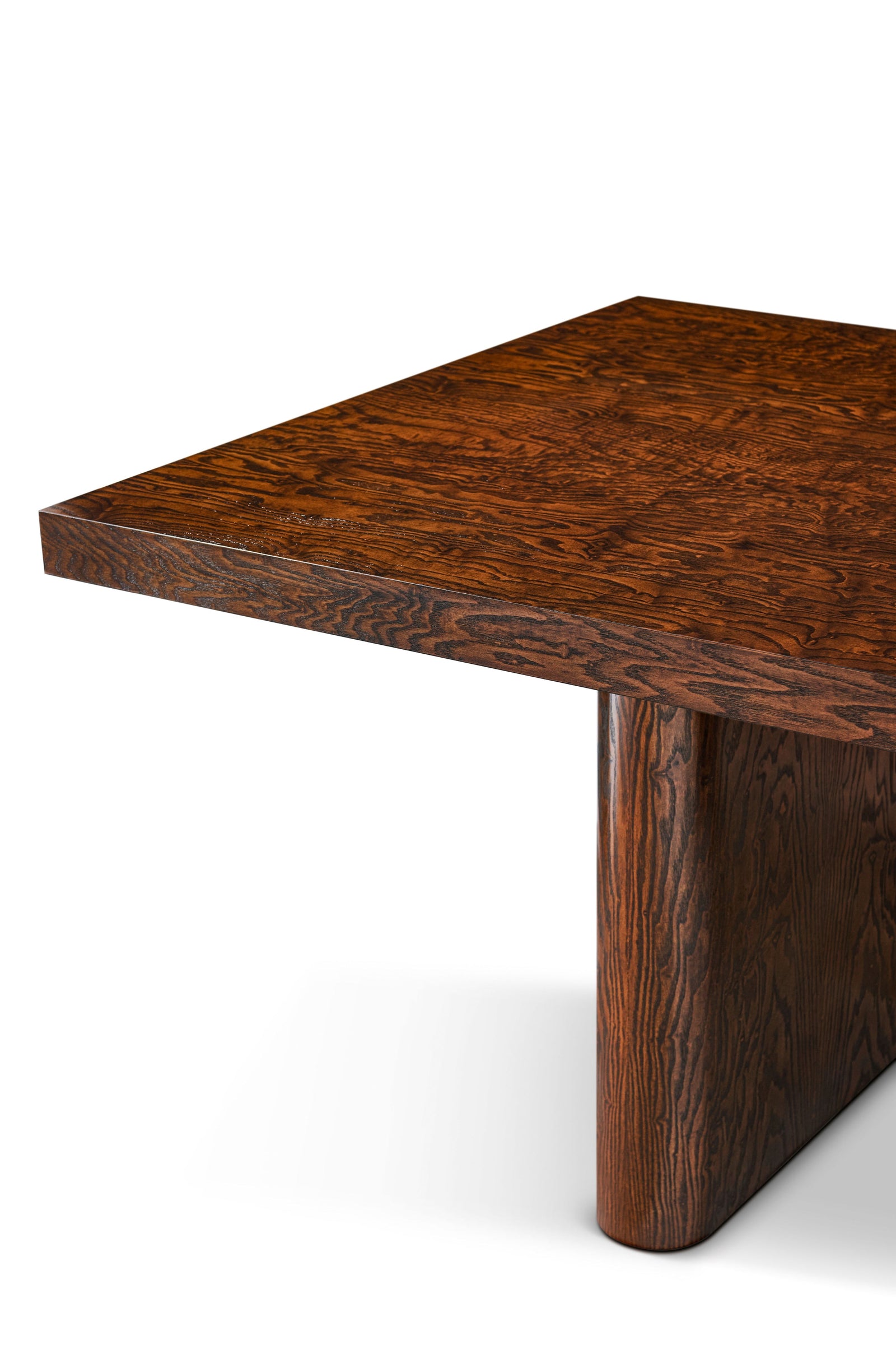 Theodore Alexander Kesden Extension Dining Table Pyramid Brown – detail