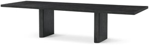 Theodore Alexander Kesden Extension Dining Table Silent Black – front view