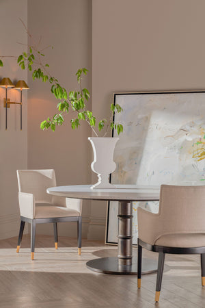 Theodore Alexander Kesden Round Dining Table – room setting