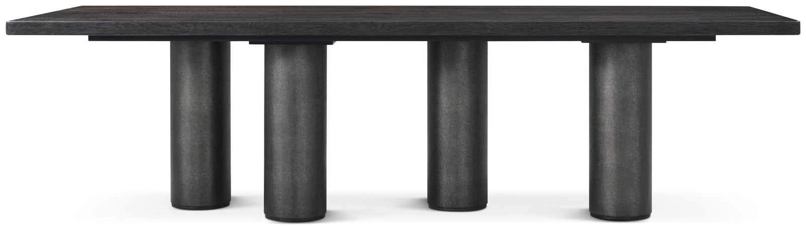 Theodore Alexander Maxwell Rectangular Dining Table Obsidian Shagreen, Obsidian – angle view