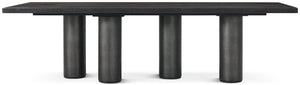 Theodore Alexander Maxwell Rectangular Dining Table Obsidian Shagreen, Obsidian – angle view