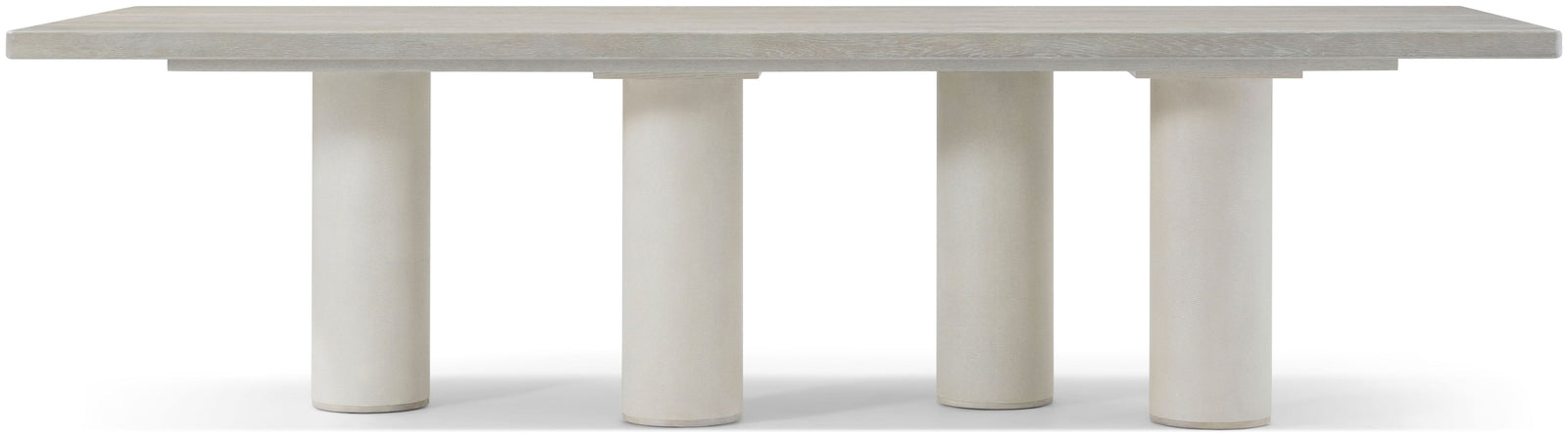 Theodore Alexander Maxwell Rectangular Dining Table Dove, Cashmere – angle view