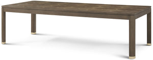 Theodore Alexander Judith Leiber Rectangle Dining Table Mink – front view