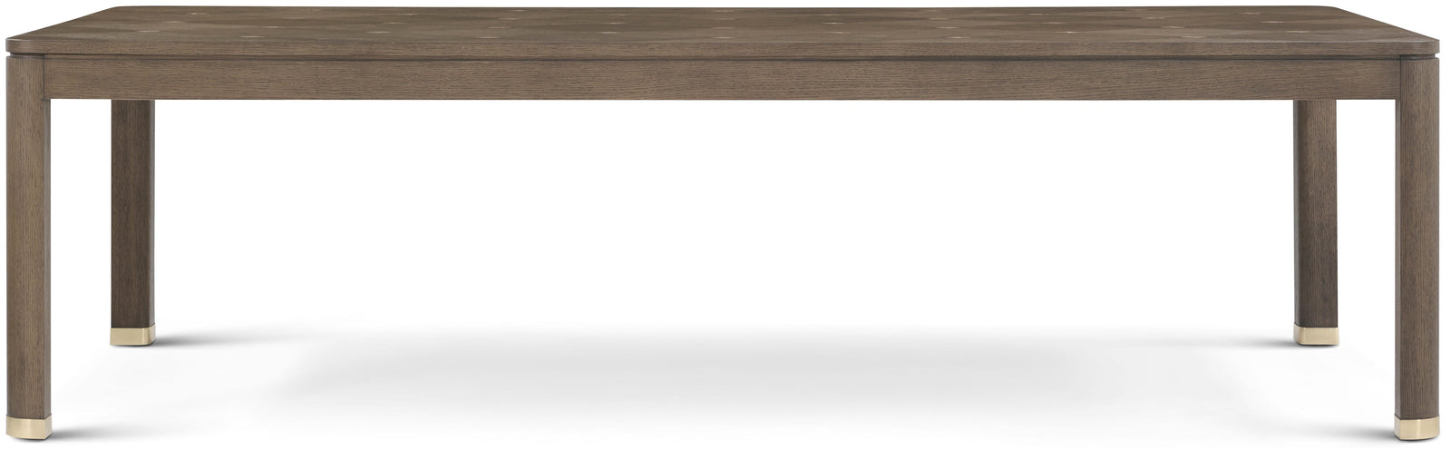 Theodore Alexander Judith Leiber Rectangle Dining Table Mink – angle view