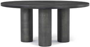 Theodore Alexander Maxwell Round Dining Table Carbon, Obsidian, Obsidian Shagreen – angle view