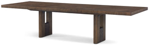 Theodore Alexander Urbane Rectangular Extension Dining Table Campfire – front view