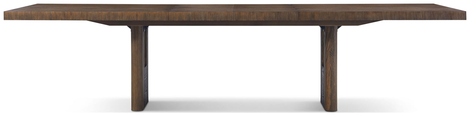 Theodore Alexander Urbane Rectangular Extension Dining Table Campfire – angle view