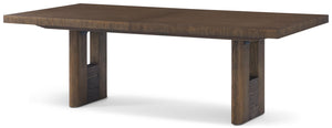 Theodore Alexander Urbane Rectangular Extension Dining Table Campfire – side view