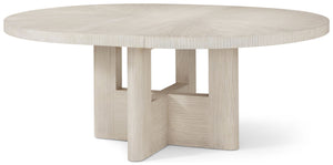 Theodore Alexander Urbane Round Extension Dining Table Sundew – front view