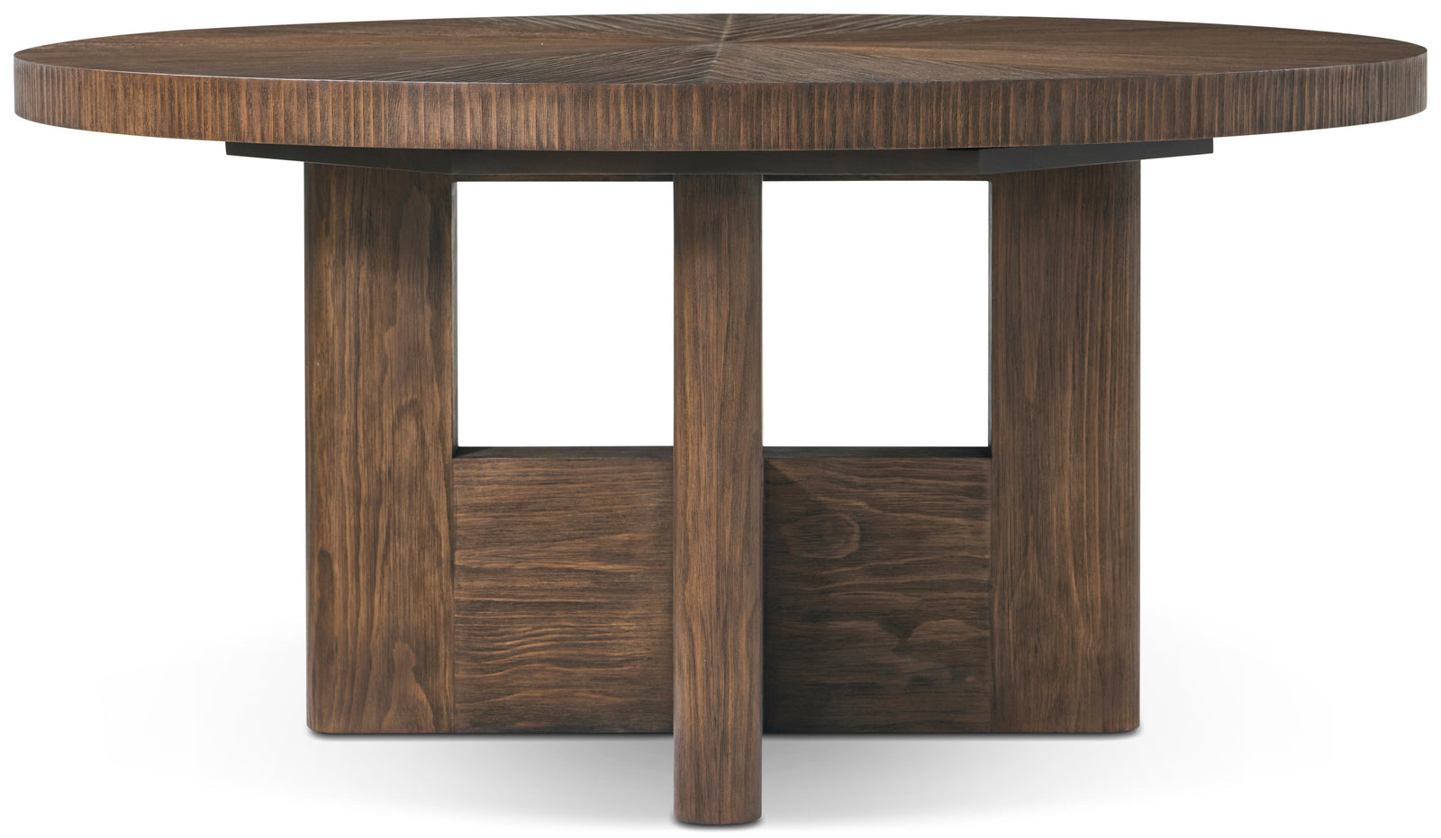 Theodore Alexander Urbane Round Extension Dining Table Campfire – detail