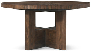 Theodore Alexander Urbane Round Extension Dining Table Campfire – room setting