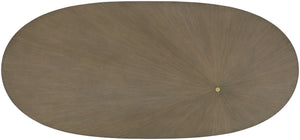 Theodore Alexander Judith Leiber Oval Dining Table Mink – side view