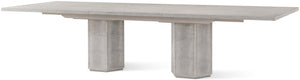 Theodore Alexander Spencer St. James Rectangular Dining Table Argento – front view