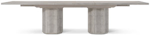 Theodore Alexander Spencer St. James Rectangular Dining Table Argento – angle view
